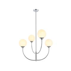 Nyomi 30 inch chandelier in Chrome
