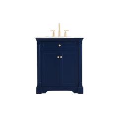 30 inch Single bathroom vanity in  Blue