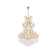 Maria Theresa 61 light Gold Chandelier Golden Teak (Smoky) Royal Cut Crystal