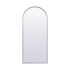 Metal Frame Arch Full Length Mirror 32x76 Inch in Silver