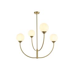 Nyomi 36 inch chandelier in Satin Gold