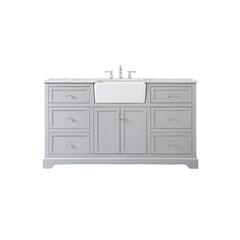 60 inch Single bathroom vanity in grey