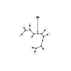 Cavoli 9 lights black chandelier