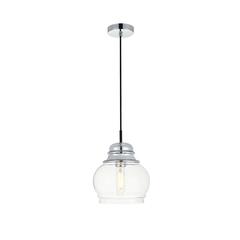 Kenna 1 Light Chrome Pendant With Clear Glass