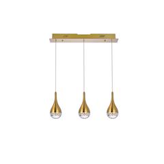 Amherst 24 inch LED pendant in satin gold