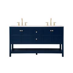 60 inch Single Bathroom Vanity in Blue