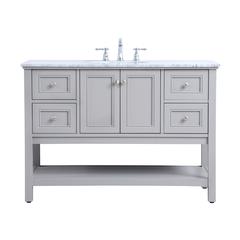 48 inch Single bathroom vanity in natural wood
