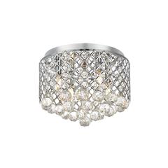 Tully Collection Flushmount D13.5 H9.4 Lt:4 Chrome Finish