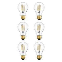 LED 3000K nostalgic filament 6 watts 600 lumens A19 light bulb