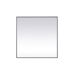 Metal Frame Square Mirror 48 inch in Black