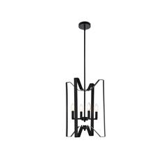 Hoffman 4 lights pendant in black