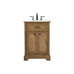 24 inch Single bathroom vanity in driftwood