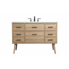 48 inch Single bathroom vanity in mango wood