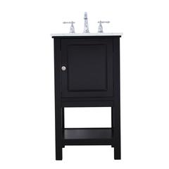 19 in. Single bathroom vanity set in Black
