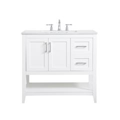 36 inch Single Bathroom Vanity in White