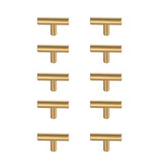 Quinn Brass T Bar Pull Multipack (set of 10)