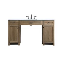 60 Inch ADA Compliant Bathroom Vanity In Natural Oak