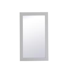 Aqua rectangle vanity mirror 18 inch in Grey