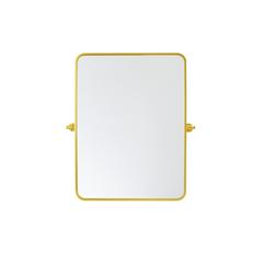 Soft Corner Pivot Mirror 24X32 Inch In Gold