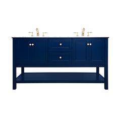 60 inch Single bathroom vanity in Blue