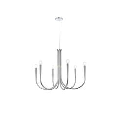 Layne 30 inch chandelier in Chrome
