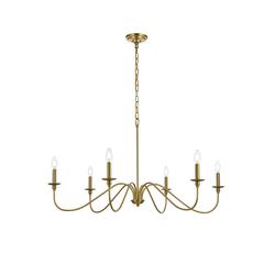 Rohan 42 inch chandelier in Satin Gold