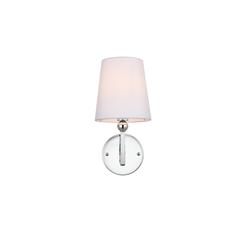 Colson 1 light Chrome and Clear Bath Sconce