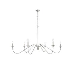 Rohan 60 inch chandelier in Polished Nickel