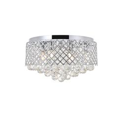 Tully 6 light Chrome Flush Mount