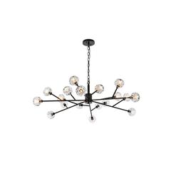 Graham 18 Light Pendant in Black
