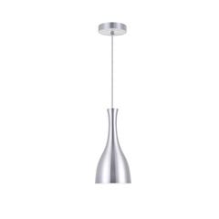 Aiken 1 Light Burnished Nickel Pendant