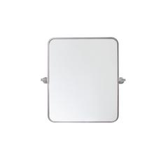 Soft Corner Pivot Mirror 20X24 Inch In Silver