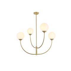 Nyomi 36 inch chandelier in Brass