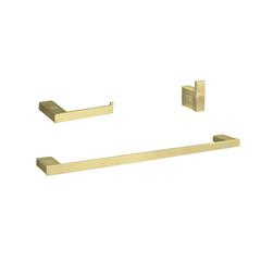 Sofia 3-Piece Bathroom Hardware Set in Brushed Gold
