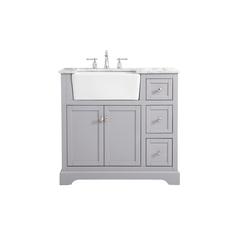 36 inch Single bathroom vanity in grey