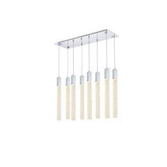 Weston 8 lights pendant in chrome