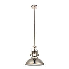 Eamon Collection Pendant D13 H13.3 Lt:1 polished Nickel Finish
