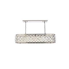 Madison 7 light polished Nickel Chandelier Clear Royal Cut Crystal