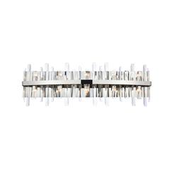 Serena 36 inch crystal bath sconce in chrome