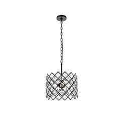 Lyla 13 inch pendant in black