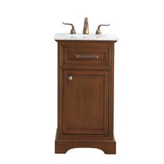 19 in. Single Bathroom Vanity set in teak