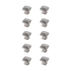 Marcel 1.2" Brushed Nickel Square Knob Multipack (Set of 10)