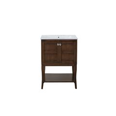2 Doors Cabinet 24 In. X 18 In. X 34 In. In Antique Coffee