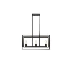 Voir 3 lights pendant in black