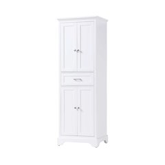 24 inch Bath Storage Cabinet in White