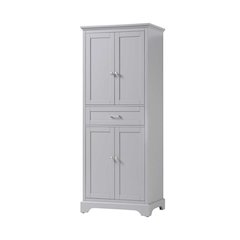 28 inch Bath Storage Cabinet in Grey