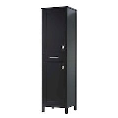 20 inch Bath Storage Cabinet in Black