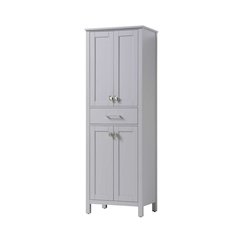 24 inch Bath Storage Cabinet in Grey