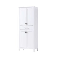 28 inch Bath Storage Cabinet in White
