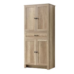 28 Inch Bath Storage Cabinet  in Natural Oak